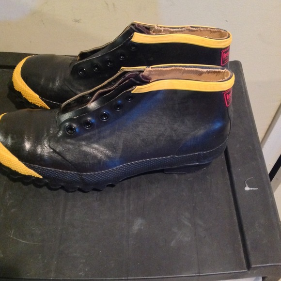 Iron Age Steel‎ Shank Steel Toe Men\'s Size 14 Black Yellow Work Boots Low Top